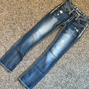 Straight leg jeans
